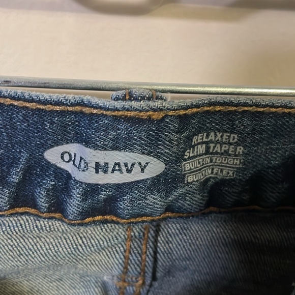 Old Navy Relaxed Slim Taper Distressed Jeans Size 32x32 - Picture 7 of 8